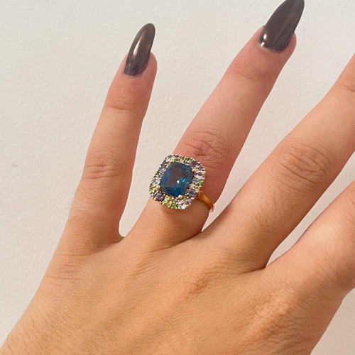 Bague Emotion Isabelle LANGLOIS Topaze 7721417539798 58 Facettes