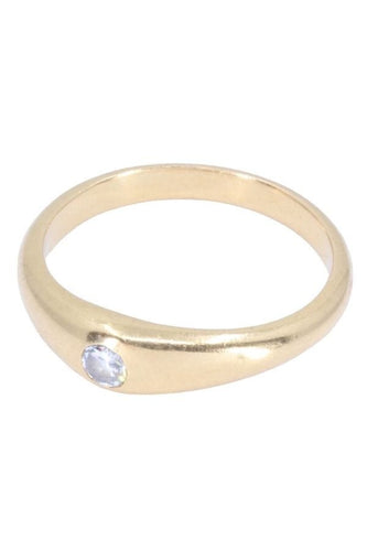 Bague JONC ANGLAIS DIAMANT 58 Facettes 066421