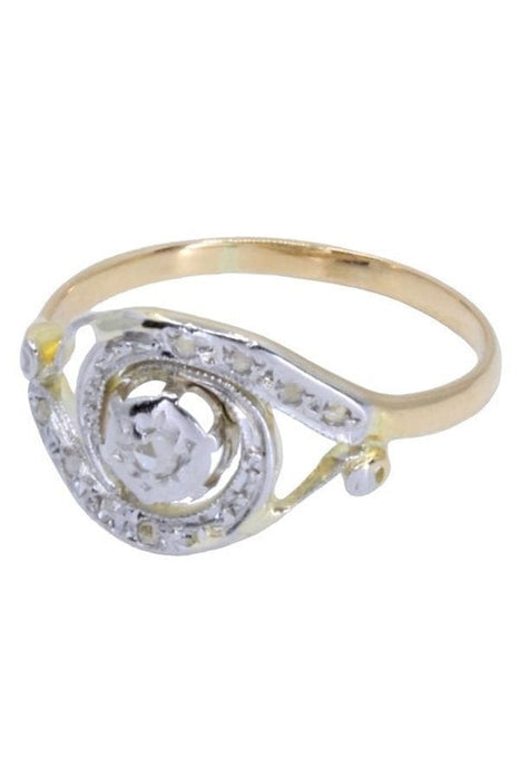 Bague Bague tourbillon diamants, Art Nouveau 58 Facettes 061671