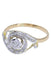 Bague Bague tourbillon diamants, Art Nouveau 58 Facettes 061671