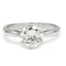 Bague Solitaire en or blanc, diamant 58 Facettes 230018R