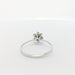 Ring 59 Marguerite Ring White Gold Diamonds Emerald 58 Facettes 27850