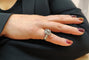 Bague 53 Bague Marguerite diamant, or et platine 58 Facettes Bag.Entg.Dt.916
