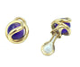 GILBERT ALBERT earrings. Pair of yellow gold earrings 58 Facettes