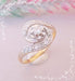 Ring 52.5 Swirl Diamond Engagement Ring 58 Facettes AA 1487