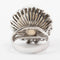 Bague 53 Bague platine, diamants et perles de culture 58 Facettes