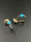 Boucles d'oreilles POMELLATO - Créoles Or Turquoises Zircons 58 Facettes