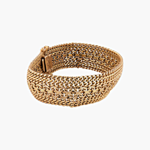 Bracelet Bracelet Manchette or jaune 58 Facettes