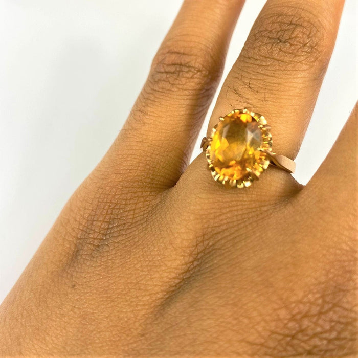 Bague 52 Bague Or Citrine 58 Facettes 20400000660