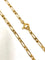 Collier COLLIER CHAINE OR JAUNE MAILLE ALTERNEE 58 Facettes