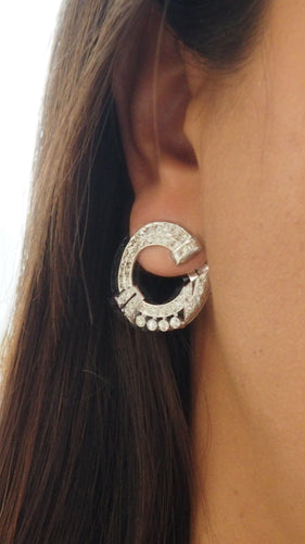 Boucles d'oreilles Boucles d'oreilles or blanc et diamants 58 Facettes 32307 O