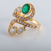 Ring 61.5 Yellow gold and emerald ring 58 Facettes