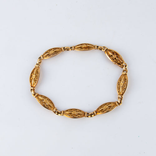 Bracelet Bracelet motifs filigranés en or jaune 58 Facettes