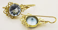 Boucles d'oreilles Boucles d'Oreilles Or, Topaze Bleue 58 Facettes