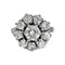 Bague 53 Bague or blanc marguerite diamants 58 Facettes 1-1185/2