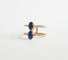 Bague 50.5 Bague Or Jaune et Lapis Lazulli 58 Facettes