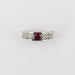 Ring 54 Ruby and Diamond Ring in white gold 58 Facettes