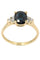Bague BAGUE MODERNE SAPHIR ET DIAMANTS 58 Facettes 044471