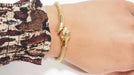 Bracelet 17cm Snake bracelet in yellow gold and ruby 58 Facettes 32541