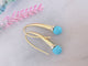 Boucles d'oreilles Boucles d'oreilles pendantes Turquoise 58 Facettes AA 1482