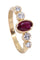 Bague BAGUE MODERNE RUBIS ET DIAMANTS 58 Facettes 066871
