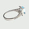 Bague Bague Aigue-marine Diamants 58 Facettes