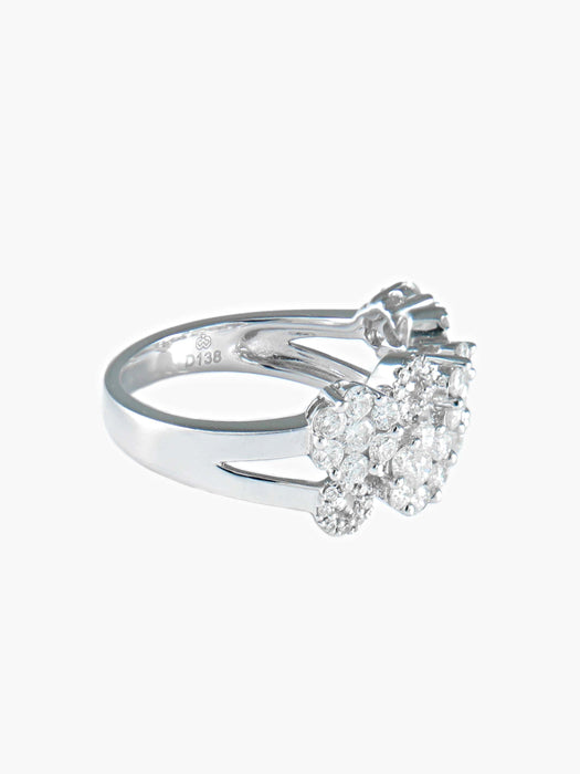 Bague 52 Bague Fleurs Diamants 58 Facettes