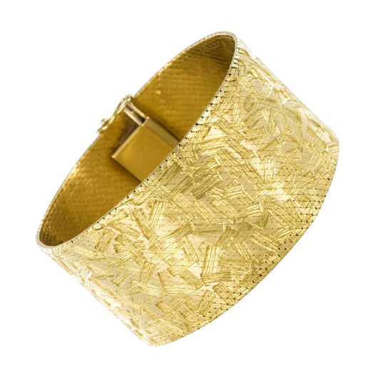 Bracelet Bracelet ruban d'or à décor moderniste 58 Facettes 19-005