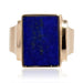Ring 56 Vintage signet ring in lapis lazuli and gold 58 Facettes 21-178-56A