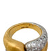 Ring 53 Intertwined ring in yellow gold and diamonds. 58 Facettes 29741