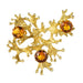 Broche Broche rétro grenats oranges 58 Facettes 20-076