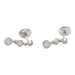 Boucles d'oreilles Boucles d'oreilles pendantes en or blanc et diamants. 58 Facettes 30142