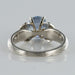 Ring 52 Vintage sapphire platinum ring 58 Facettes 19-191-49