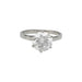 Ring 53 Solitaire diamond 2,09 carats gold and platinum. 58 Facettes 30489