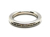 Ring 52 Half wedding ring White gold Diamond 58 Facettes 1137995CN
