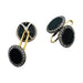 Cufflinks 1910 cufflinks in gold, silver, onyx and diamonds. 58 Facettes 30254