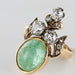 Ring 52 Duchess emerald cabochon and diamond ring 58 Facettes 19-049-50