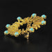 Brooch Brooch in gold and turquoise 58 Facettes 13-266-8089013
