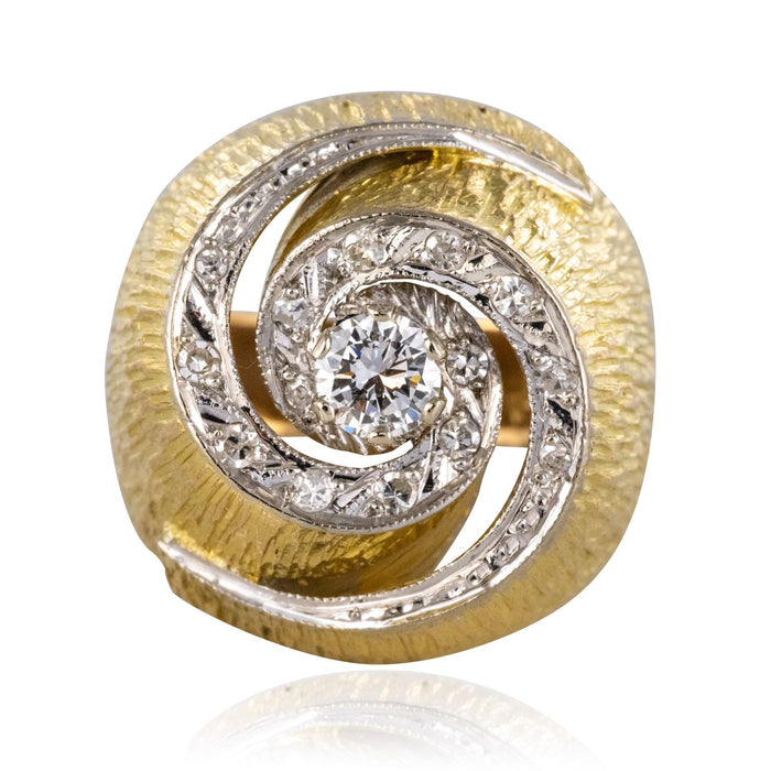 Bague 52 Bague tourbillon diamants vintage 58 Facettes 19-664-50