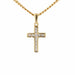 Diamond cross pendant and its yellow gold chain 58 Facettes 21-238