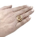 Ring 49 Chanel “Fil de Camélia” ring in yellow gold. 58 Facettes 30092