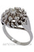 Ring 56 Flower ring 50' diamonds 58 Facettes 32761