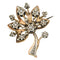 Broche Broche ancienne arbre diamanté 58 Facettes 18-300A
