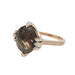 Ring 50 Cartier “Inde Mystérieuse” ring in pink gold, smoky quartz and diamonds. 58 Facettes 30018