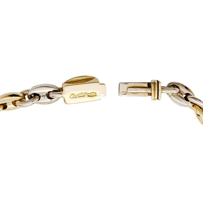Bracelet Bracelet Cartier 3 ors, maille grain de café. 58 Facettes 30099