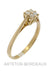 Ring 57 Solitaire style ring 58 Facettes 34171