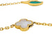 Van Cleef & Arpels “Lucky Alhambra” long necklace in yellow gold and hard stones. 58 Facettes 30604