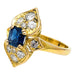 Ring 52.5 Mellerio ring in yellow gold sapphire and diamonds. 58 Facettes 29869