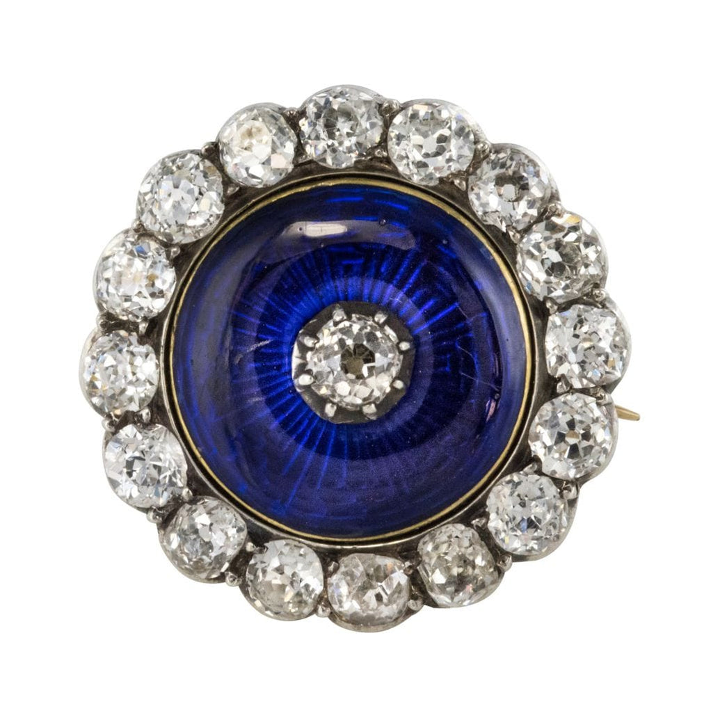 élégante broche fleurs couleur or signée BB cristal diamant bijou