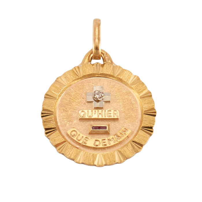 Pendentif Médaille d'amour de la maison Augis 58 Facettes